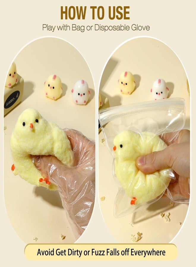 TMHAI Taba Squishy Chick Fidget Toys, 9 Pack Cute Chicken Ultra Soft Fufu Squeeze for Kids Adults, Kawaii Sensory Item Anxiety Stress Relief for Autism ADHD - Image 4